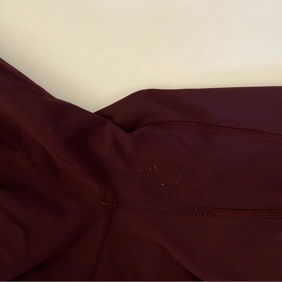 Lululemon || All The Right Places Crop II *23" Dark Adobe Burgundy Maroon 12 - Picture 10 of 10